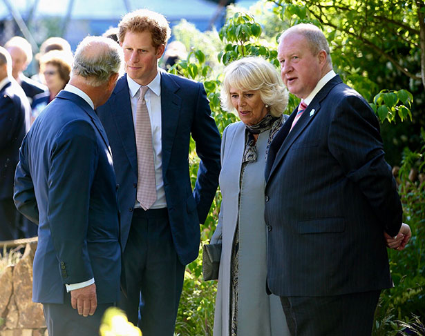 David Brownlow with the Royal Family at Chelsea Flower Show